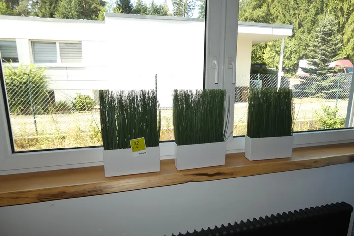 3x Kunstpflanze